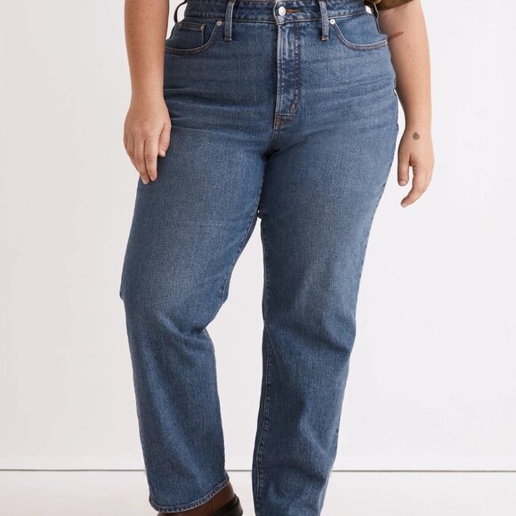 NWT Madewell Plus Curvy Perfect Vintage Straight Jean in Mayfield Wash size 14W - Picture 4 of 10